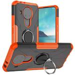 For Nokia 3.4 / 5.4 Machine Armor Bear Shockproof PC + TPU Protective Case with Ring Holder(Orange)