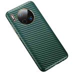 For Huawei Mate 30 Carbon Fiber Leather Texture Kevlar Anti-fall Phone Protective Case(Green)