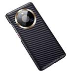 For Huawei Mate 40 Carbon Fiber Leather Texture Kevlar Anti-fall Phone Protective Case(Black)