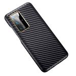 For Huawei P40 Pro Carbon Fiber Leather Texture Kevlar Anti-fall Phone Protective Case(Black)