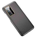 For Huawei P40 Pro Carbon Fiber Leather Texture Kevlar Anti-fall Phone Protective Case(Grey)