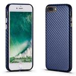 Carbon Fiber Leather Texture Kevlar Anti-fall Phone Protective Case For iPhone 8 Plus / 7 Plus(Blue)