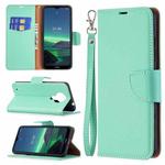 For Nokia 1.4 Litchi Texture Pure Color Horizontal Flip Leather Case with Holder & Card Slots & Wallet & Lanyard(Green)