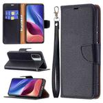 For Xiaomi Mi 11i / Poco F3 / Redmi K40 /K40 Pro Litchi Texture Pure Color Horizontal Flip Leather Case with Holder & Card Slots & Wallet & Lanyard(Black)