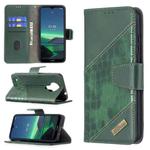 For Nokia 1.4 Matching Color Crocodile Texture Horizontal Flip PU Leather Case with Wallet & Holder & Card Slots(Green)