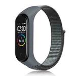 For Xiaomi Mi Band 6 Nylon Weave Watch Bands(Storm Grey)
