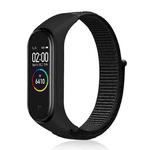 For Xiaomi Mi Band 6 Nylon Weave Watch Bands(Official Black)