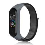 For Xiaomi Mi Band 6 Nylon Weave Watch Bands(Iron Anchor Gray)