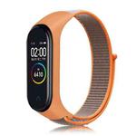 For Xiaomi Mi Band 6 Nylon Weave Watch Bands(Bright Orange)