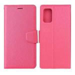 For Xiaomi Redmi Note 10 Pro / Note 10 Pro Max Silk Texture Horizontal Flip Leather Case with Holder & Card Slots & Wallet & Photo Frame(Rose Red)