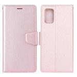 For Xiaomi Mi 10 Lite 5G Silk Texture Horizontal Flip Leather Case with Holder & Card Slots & Wallet & Photo Frame(Rose Gold)