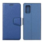 For Xiaomi Mi 10T 5G / 10T Pro 5G Silk Texture Horizontal Flip Leather Case with Holder & Card Slots & Wallet & Photo Frame(Blue)