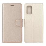 For Xiaomi Mi 10T 5G / 10T Pro 5G Silk Texture Horizontal Flip Leather Case with Holder & Card Slots & Wallet & Photo Frame(Gold)