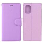 For Xiaomi Mi 10T 5G / 10T Pro 5G Silk Texture Horizontal Flip Leather Case with Holder & Card Slots & Wallet & Photo Frame(Purple)