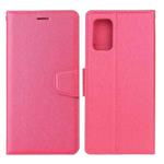 For Xiaomi Mi 10T 5G / 10T Pro 5G Silk Texture Horizontal Flip Leather Case with Holder & Card Slots & Wallet & Photo Frame(Rose Red)