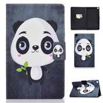 For Samsung Galaxy Tab A7 Lite 8.7 (2021) T220 / T225 Voltage Texture Colored Drawing Horizontal Flip Leather Case, with Holder & Card Slots(Panda)
