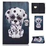 For Samsung Galaxy Tab A7 Lite 8.7 (2021) T220 / T225 Voltage Texture Colored Drawing Horizontal Flip Leather Case, with Holder & Card Slots(Spotted Dog)