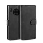 For Huawei Mate 30 Pro DG.MING Retro Oil Side Horizontal Flip Case with Holder & Card Slots & Wallet(Black)