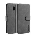 For Xiaomi Redmi 8A DG.MING Retro Oil Side Horizontal Flip Case with Holder & Card Slots & Wallet(Grey)
