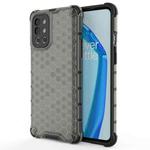 For OnePlus 9R Shockproof Honeycomb PC + TPU Case(Black)