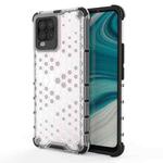 For OPPO Realme 8 Shockproof Honeycomb PC + TPU Case(White)