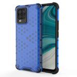 For OPPO Realme 8 Shockproof Honeycomb PC + TPU Case(Blue)