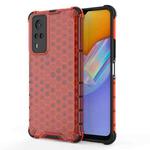 For vivo Y51 (2020 Indian Version) Shockproof Honeycomb PC + TPU Case(Red)