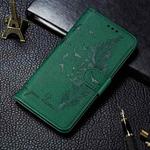 For Xiaomi Mi 11 Ultra Litchi Texture Feather Embossing Pattern Horizontal Flip Leather Case with Holder & Card Slots & Wallet & Photo Frame & Lanyard(Green)