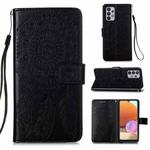 For Samsung Galaxy A32 4G (EU Version) Dream Catcher Printing Horizontal Flip Leather Case with Holder & Card Slots & Wallet & Lanyard(Black)