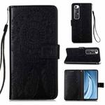 For Xiaomi Mi 10S Dream Catcher Printing Horizontal Flip Leather Case with Holder & Card Slots & Wallet & Lanyard(Black)