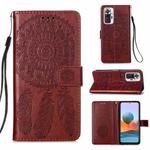 For Xiaomi Redmi Note 10 Pro / Note 10 Pro Max Dream Catcher Printing Horizontal Flip Leather Case with Holder & Card Slots & Wallet & Lanyard(Red)