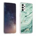 For Samsung Galaxy A72 5G / 4G Gold Sands Dual-side IMD Marble Pattern Acrylic + TPU Shockproof Case(Sands Green)