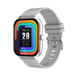 GT20 1.69 inch TFT Screen IP67 Waterproof Smart Watch, Support Music Control / Bluetooth Call / Heart Rate Monitoring / Blood Pressure Monitoring, Style:Silicone Strap(Silver)