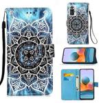 For Xiaomi Redmi Note 10 Pro / Note 10 Pro Max Colored Drawing Pattern Plain Weave Horizontal Flip Leather Case with Holder & Card Slot & Wallet & Lanyard(Undersea Mandala)