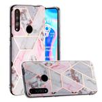 For Huawei P Smart Z Hot Stamping Geometric Marble IMD Craft TPU Protective Case(Hexagon)