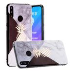 For Huawei Y6 (2019) Hot Stamping Geometric Marble IMD Craft TPU Protective Case(Pineapple)