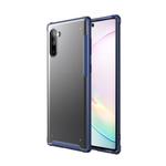 For Galaxy Note 10 Four Corners Anti-Fall Acrylic +TPU Transparent Frosted Armor Protective Case(Blue)