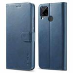 For OPPO Realme C15 / C12 / C25 LC.IMEEKE Calf Texture Horizontal Flip Leather Case, with Holder & Card Slots & Wallet(Blue)