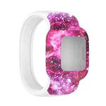 For Garmin Vivofit JR3 No Buckle Silicone Printing Watch Band, Size:S(Starry Sky)