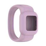 For Garmin Vivofit JR3 No Buckle Silicone Pure Color Watch Band, Size:S(Light Purple)