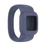 For Garmin Vivofit JR3 No Buckle Silicone Pure Color Watch Band, Size:S(Blue Grey)