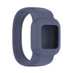 For Garmin Vivofit JR3 No Buckle Silicone Pure Color Watch Band, Size:L(Blue Grey)