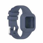 For Garmin Vivofit JR3 Silicone Pure Color Watch Band(Blue Grey)