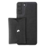 For Samsung Galaxy S21+ 5G ViLi T Series TPU + PU Woven Fabric Magnetic Protective Case with Wallet(Black)