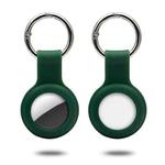 Silicone Case with Keychain Ring for AirTag(Dark Green)