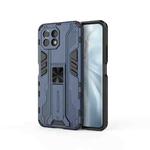 For Xiaomi Mi 11 Lite Supersonic PC + TPU Shock-proof Protective Case with Holder(Dark Blue)