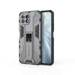 For Xiaomi Mi 11 Lite Supersonic PC + TPU Shock-proof Protective Case with Holder(Grey)