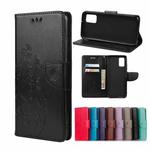 For Samsung Galaxy A32 5G Butterfly Flower Pattern Horizontal Flip Leather Case with Holder & Card Slots & Wallet(Black)