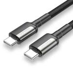KUULAA KL-X32 100W 5A Type-C / USB-C to Type-C / USB-C PD Aluminum Alloy Charging Data Cable, Length:3m(Tarnish)