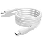 KUULAA KL-X29 3A Type-C / USB-C to Type-C / USB-C Liquid Silicone Fast Charging Data Cable, Length:0.5m(White)